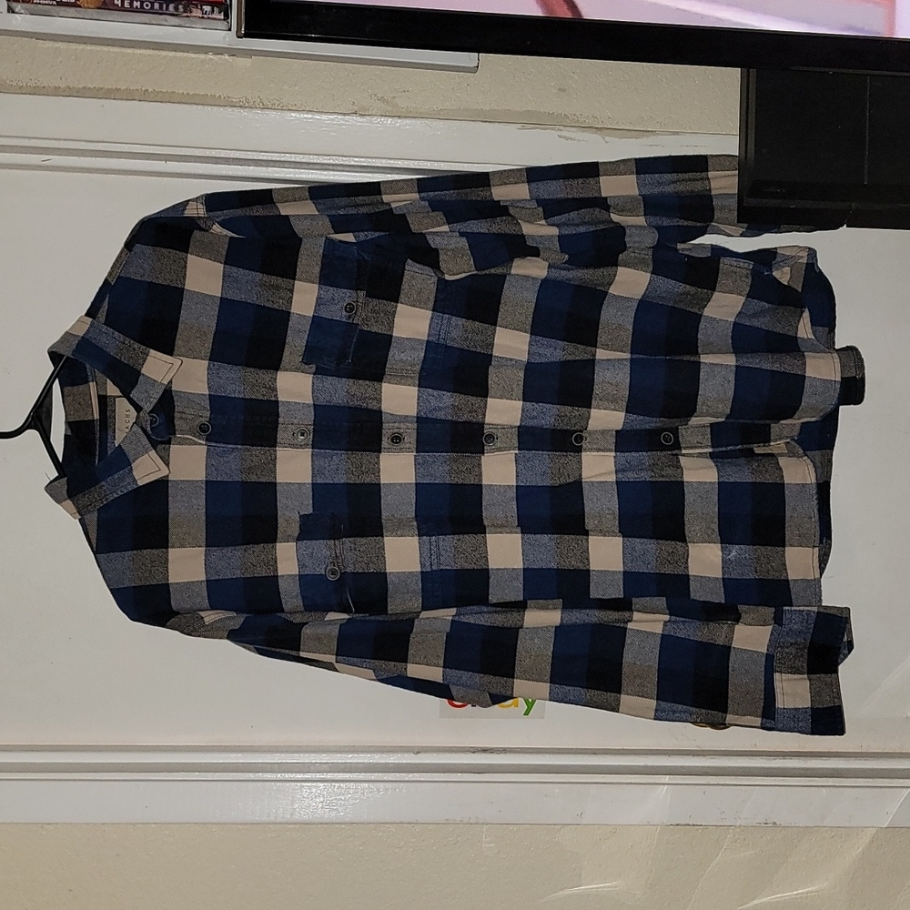 Jachs flannel button down long sleeve top plaid Grunge Outdoors